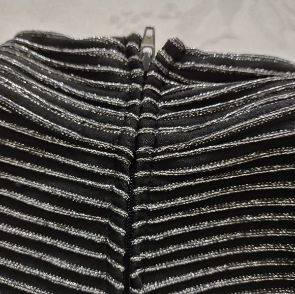 Tadashi vintage halter high neck lurex top flare skirt cocktail dress - Picture 11 of 11